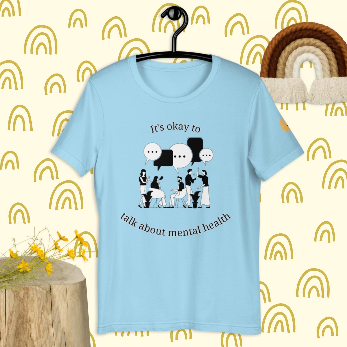 It's okay to talk about mental health t-shirt