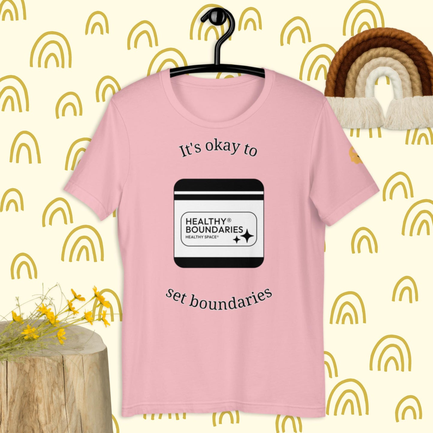 It's okay to set boundaries t-shirt