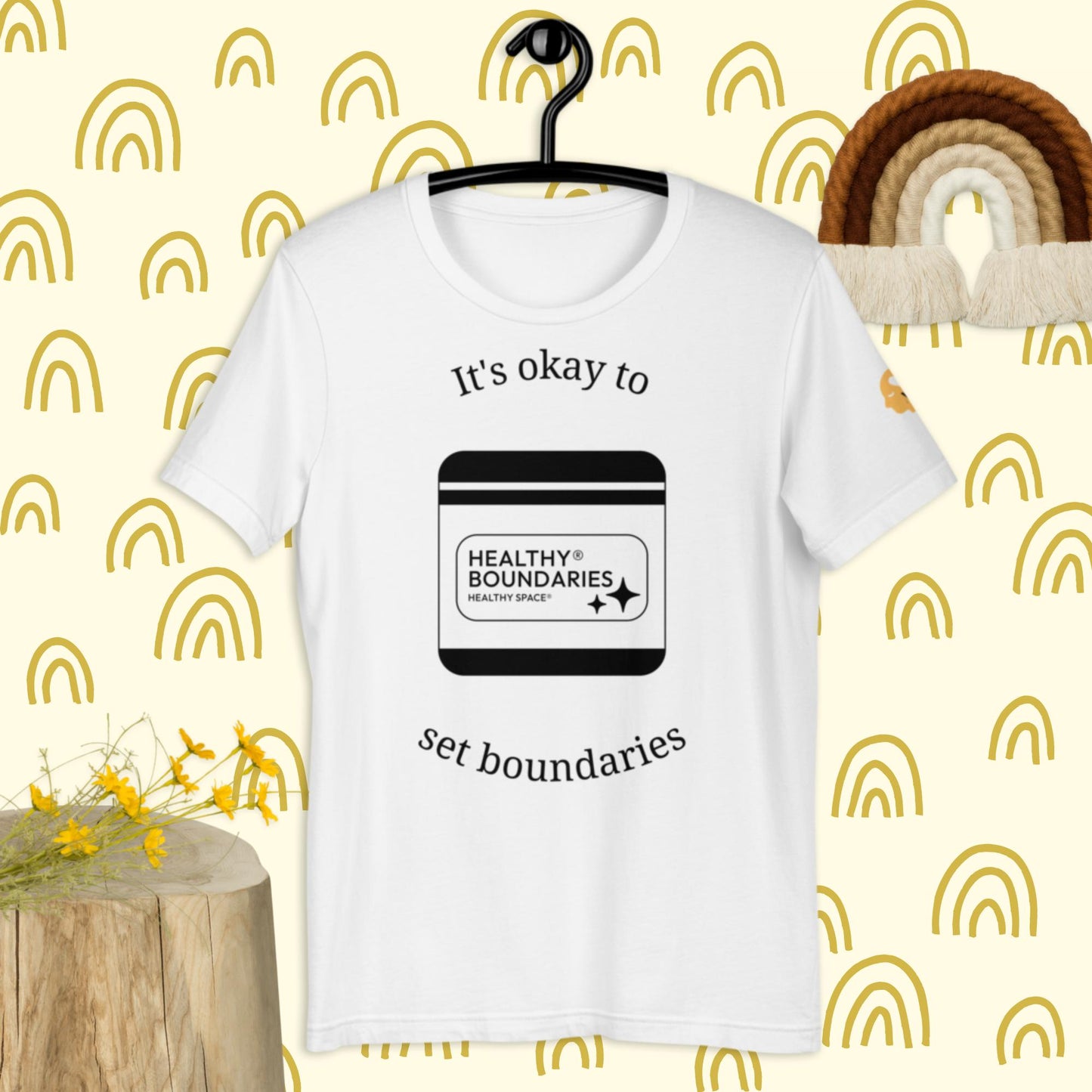 It's okay to set boundaries t-shirt
